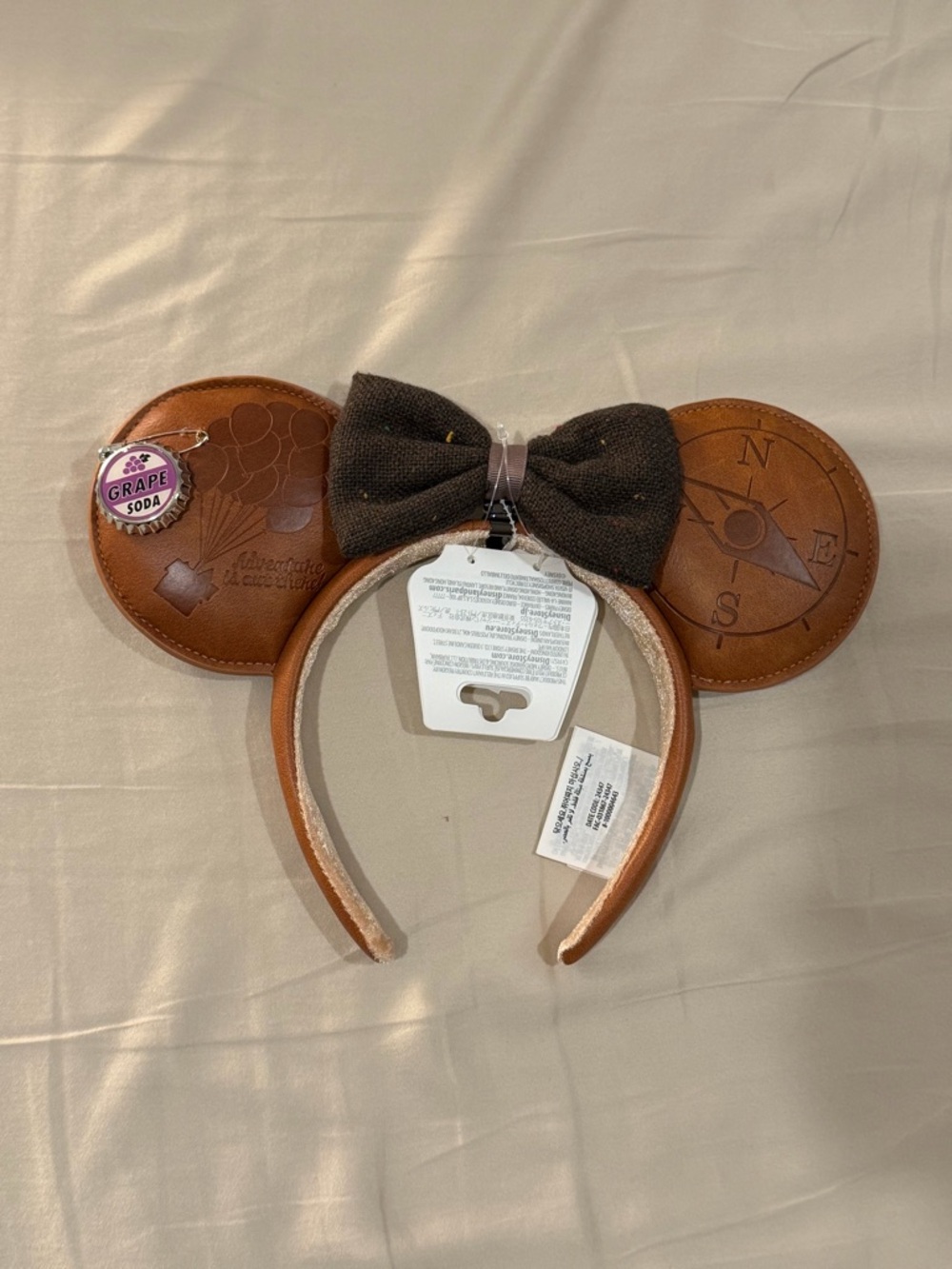 Disney Up Minnie ears with removable bow